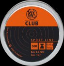 Diabolky RWS Club, 4,5mm, 500ks