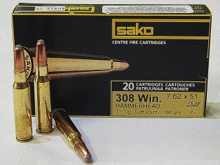 Sako .308 Win, Hammerhead 180gr