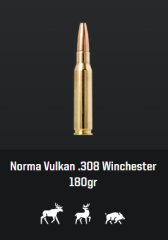 Norma .308 Win. Vulkan, 180 gr