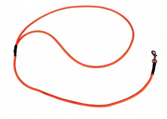 Vodítko PVC do ruky základní EW orange, kulaté 8 mm, délka 120 cm, karabina standard