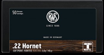 RWS .22 Hornet TMS, 3,0g