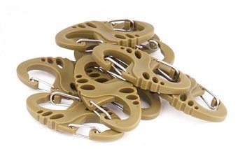 Taktický set 10ks malých karabin S-Hook Mil-Tec® Coyote