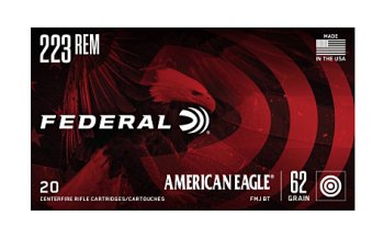 Federal American Eagle .223 Rem, FMJBT, 62gr