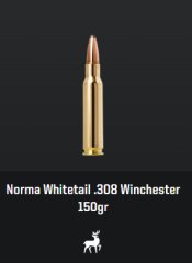 Norma .208W Soft Point, 150gr