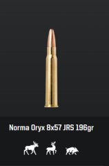Norma 8x57JRS Oryx, 196gr