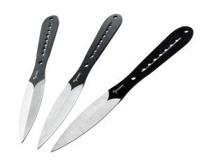 Nože házecí Kandar Tomahawk Black N-345, sada 3 kusy s pouzdrem