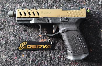 Pistole samonabíjecí Derya DY-9 OR, Cerakote CB, frézovaný závěr