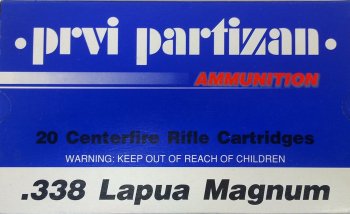 Prvi partizan .338 Lapua Magnum FMJ BT 250 gr