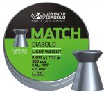 Diabolky JSB Match Light Weight, 4,51mm, 0,500g