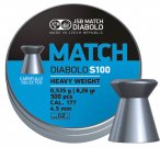 Diabolky JSB MATCH S100, 4,50mm, 0,535g