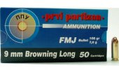 Prvi Partizan 9mm Browning Long, FMJ 7g