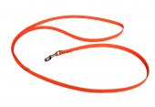 Vodítko PVC nerozepínací základní EW orange, ploché 19 mm, obvod 170 cm, karabina klasik