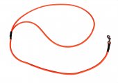 Vodítko PVC nerozepínací základní EW orange, kulaté 8 mm, obvod 170 cm, karabina klešťová