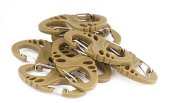 Taktický set 10ks malých karabin S-Hook Mil-Tec® Coyote